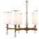 Suspended chandelier Leader 6X14 40W, size 66x66x64-99.5 cm, bronze color