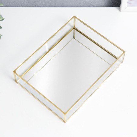 Standing interior glass with a “rectangular” mirror 4.5x15x20 cm-2