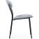 STULL OF A METAL CRACE CRACE Metal/velor, Black/Blue 46x60x82 cm