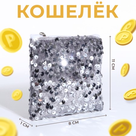 Lightning wallet, silver color
