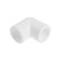 MEERPLAST square, polypropylene, 20 mm, 90 °, white