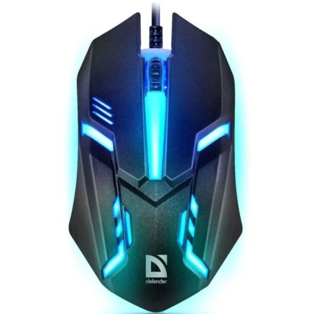 Mouse Defender Hit MB-550, wired, optical, backlight, 1600 dpi, 4 buttons, black-2