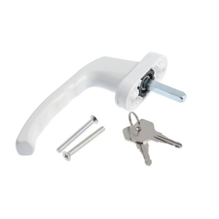 Hand with a lock, metal. 37mm WH038 RAL 9016, white-2
