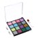 Cosmetics set for girls: shadows, brush, applicator