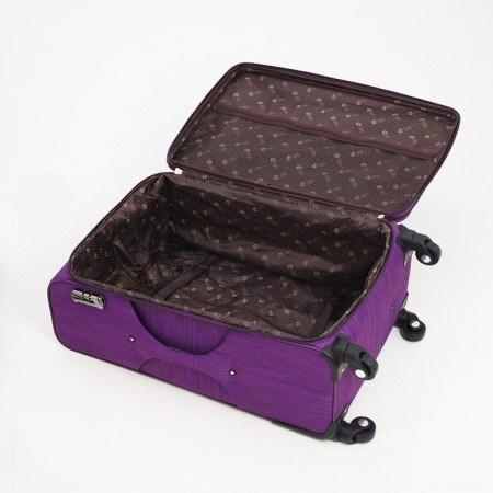 Big suitcase 28 ", lightning department, code castle, 4 wheels, outer pocket, purple color-8