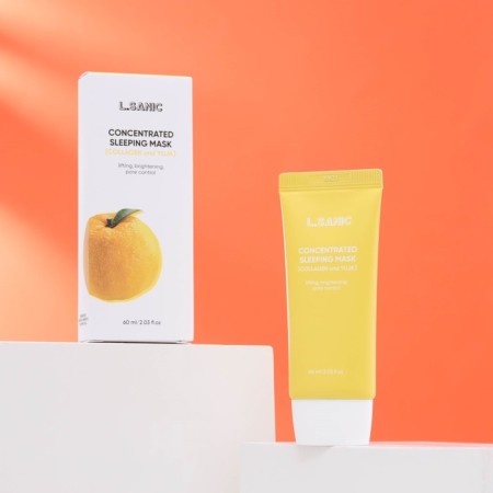 Concentrated night mask "L.Sanic" with collagen and EUZZU, 60 ml