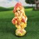 Garden figure "Dwarf with fly agaric" 34x19cm