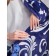 Bridge blanket, size 180x200 cm, blue color