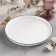 Porcelain plate with the side "Frontier", d = 25 cm, white color