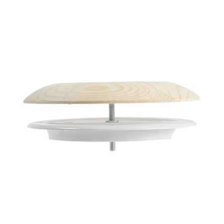Anemostat Era 12.5dw Pine, D = 125 mm, for a bath and sauna, with a flange, pine color-3