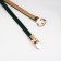 Women's belt, width 1 cm, metal buckle, green color