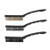 Set of brushes of metal tundra, plastic handles, large, 3 pcs.