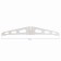 Stand for balls, collapsible, plastic, 1.67 m, white, 1 pc.