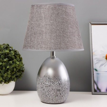 Lidner table lamp E14 40W gray-silver 23x23x36 cm