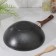 Pan Wok Granit Ultra Blue, D = 28 cm, h = 9.5 cm, plastic handle, anti -stick coating, black color
