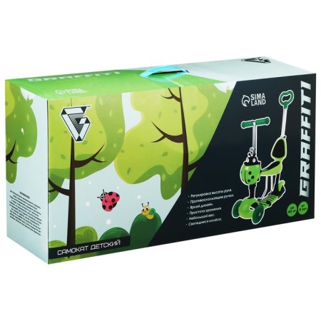 Scot 5 in 1 Graffiti, Light wheels PU 120/80 mm-8