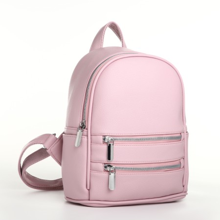 Women's backpack on lightning, pink color