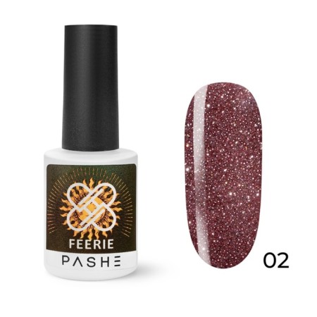 Pashe Feerie gel polish, reflective, No. 02 Flamingo party, 9 ml
