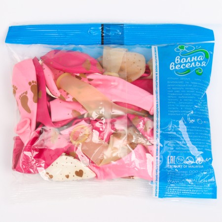 Shar Latex 12 "Newborn", crystal, 5 tbsp., Set 25 pcs., Mix-12