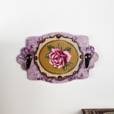 Decorative wood hooks 