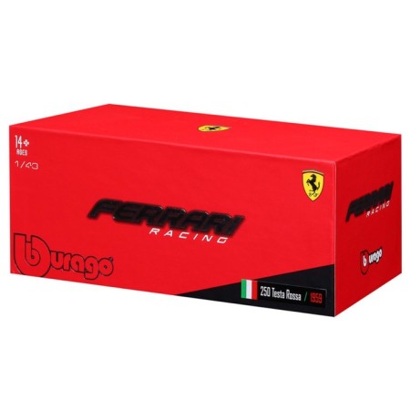 Racing machine Bburago Ferrari 250 Testa Rossa 1959, Die-Cast, 1:43, Red color-5
