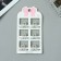 Hair crab "Avanti" (set of 6 pcs) loops, 2.5 cm, transparent