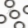 Rings for bags, d = 12/18 mm, thickness - 3 mm, 10 pcs, black nickel color