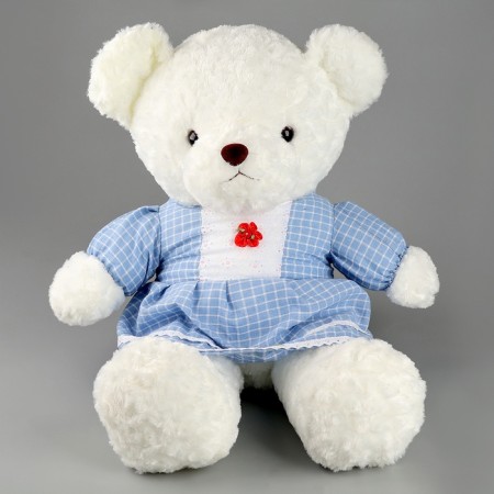 Soft toy "Bear, in a blue dress, 70 cm-1