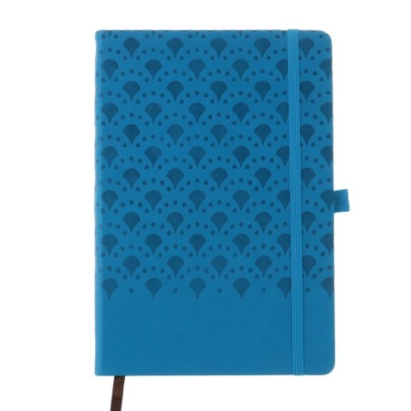 Diary Leduced A6, 100 sheets in a cage, elastic band, leatherette cover, mix-3