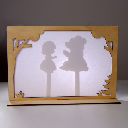 The shadow theater based on the Russian folk tale "Three Bears"-5