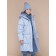 Coat for girls, height 134 cm, gray color