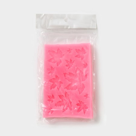 Mold Dolyana "Leaves", silicone, 9.5 × 6.3 cm, color mix-6