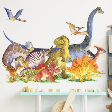 Stick plastic interior color "dinosaur era" 40x60 cm