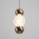 Saturo lamp LED 9W 3000k gold 8x8x22-172 cm