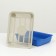 A tray with a grid No. 3, 34 x 25.5 x 7 cm, beige/blue