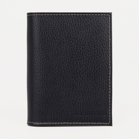 Cover for auto documents and passports, black color