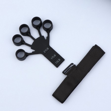 Massage for the development of hands and fingers, with a cuff, 8 × 14 × 2.8 cm, black color-5