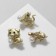 Brooch "Animals" Eastern horoscope, Mix shape, colored in matte gold (indivisible package 12 pcs., Price per pcs.)