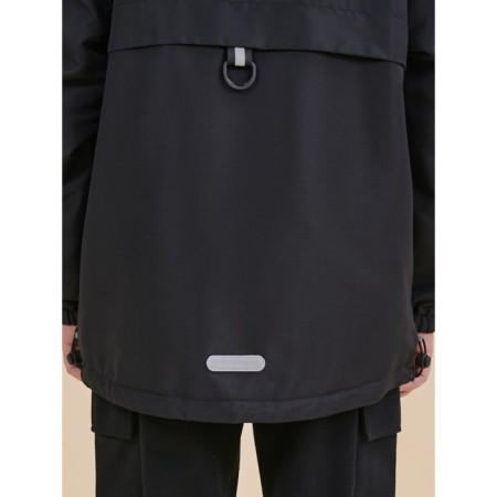 Windbreaker for boys, height 128 cm, black color-8