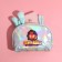 Dangerous cosmetic bag, holographic PVC, 20 x 13 cm