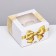 Packaging for 4 cupcakes with a window, Bant, 16 x 16 x 10 cm