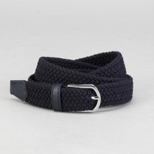 Women's belt, width 2.5 cm, metal buckle, blue color