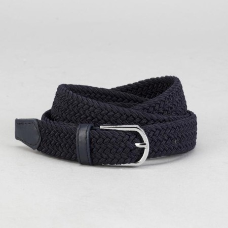 Women's belt, width 2.5 cm, metal buckle, blue color