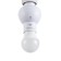 Adapter with the PDU "Nekst" E27/(E27+E14) 15W white 6x6x10cm