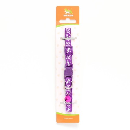 Two -layer collar with Fasteks "Bows", 30 x 1 cm, mix of flowers-7