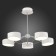 Ceiling EVOLUCE lamp. Sle6005-502-05. Valle. 5x10 watts, LED, 3000K-6000K, 6000 LM, 67x67x47 cm, white color, chrome