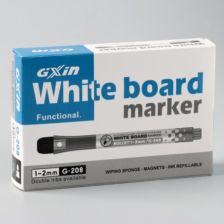 Water -based marker with magnet, 2 × 2 × 13.5 cm, black color-9