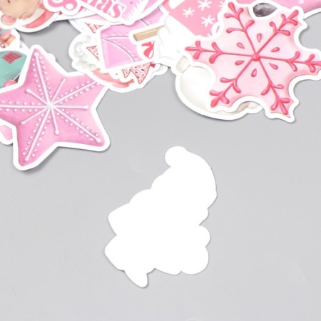 Stickers for creativity "Gingerbread Christmas" set 50 pcs 4x8 cm-2