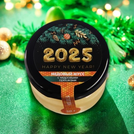 Honey mousse "2024", with cedar nuts, 30 g-1