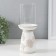 Polystone candlestick for 1 candle "Flowering. Lace" white with a golden patina 9.5x9.5x24.2 cm 984823